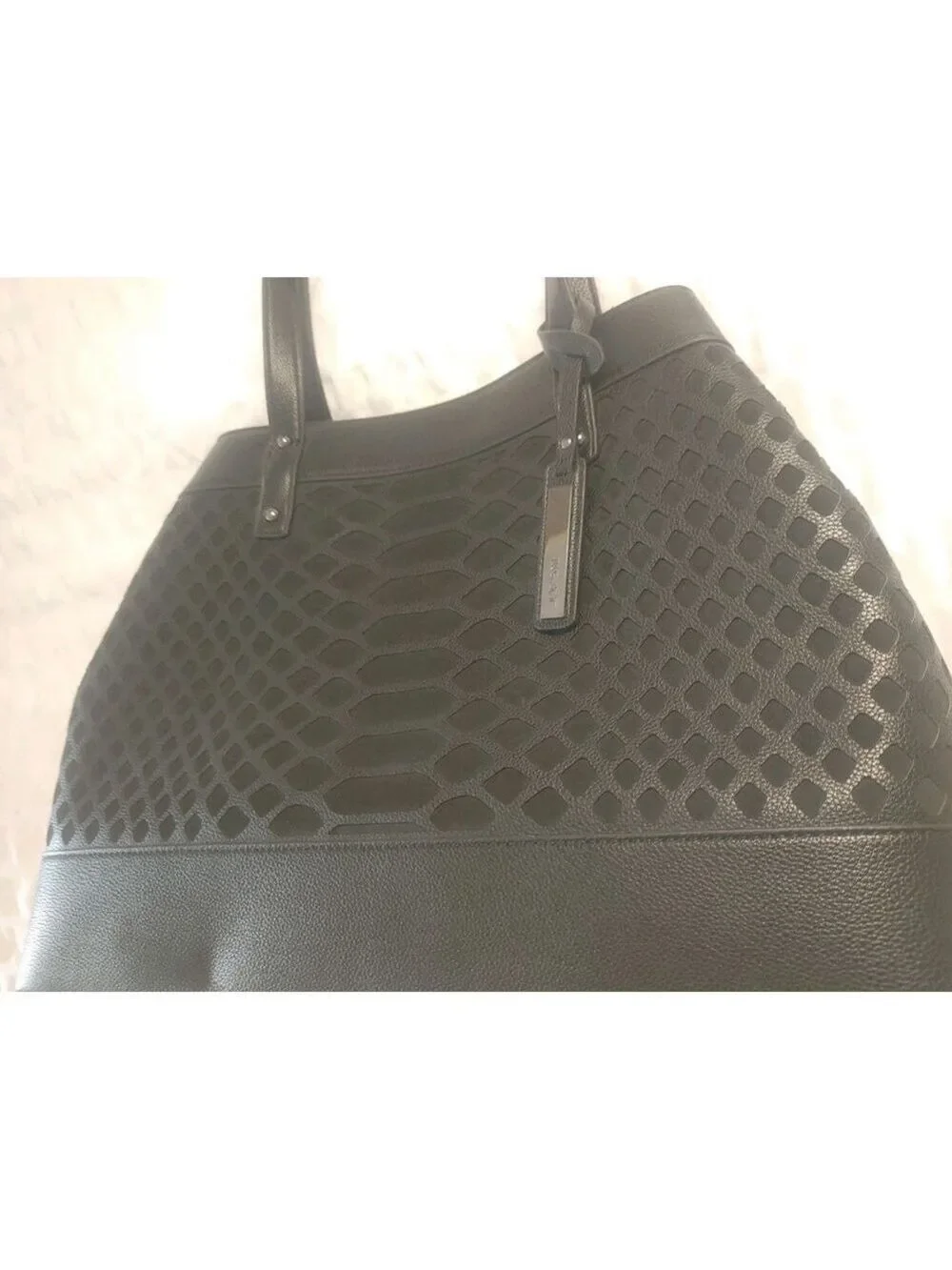 Joe's Jeans large tote Black shoulder bag purse Perfect Condition 17